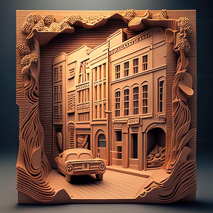 3D модель Вулиця міста (STL)